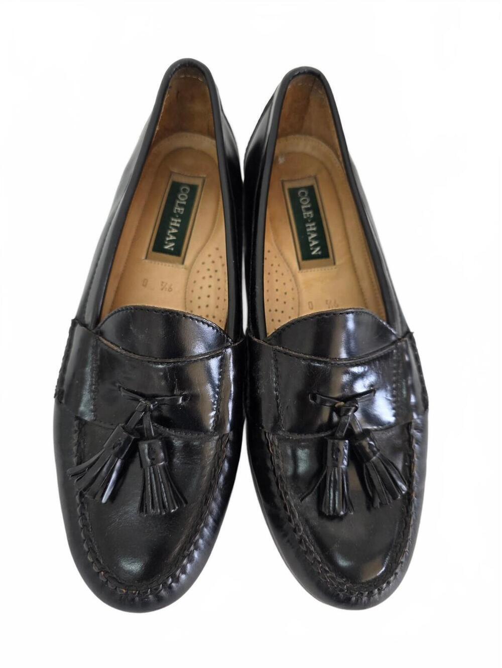 Cole Haan Mens Pinch Tassel Loafers 3506 Black size 9.5 Office Preppy Work - Picture 11 of 11